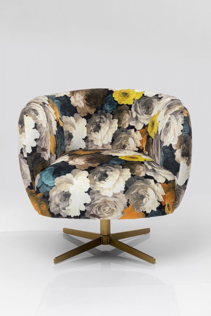 Morpho swivel velvet arm chair online
